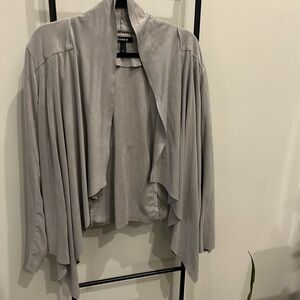 Torrid Light Gray Open Front Cardigan